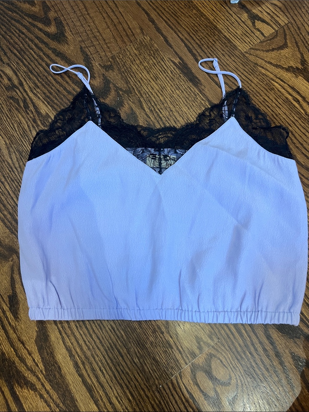 Wilfred Lilac Camisole with Black Lace Trim